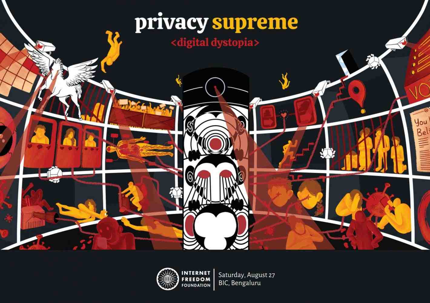 Flyer illustration for privacy supreme